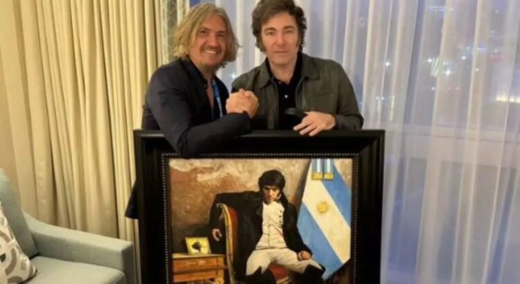 Milei, ¡la libertad en lienzo! El presidente argentino inmortalizado como Napoleón