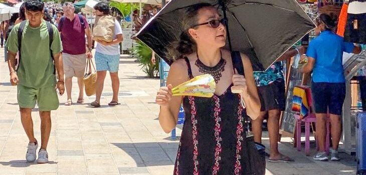 Zona maya de Quintana Roo supera los 40 grados de temperatura