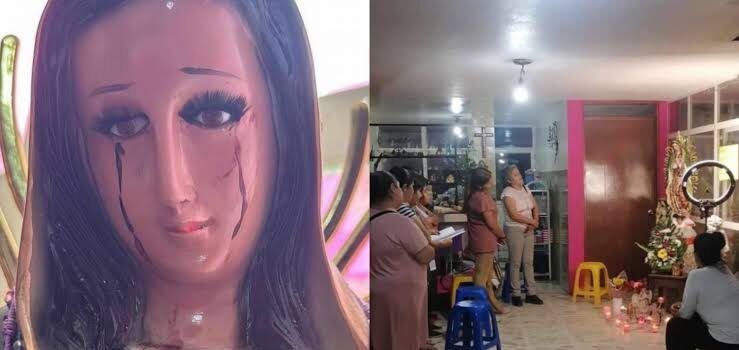 Iglesia de Morelia investiga estatua de virgen que ‘llora sangre’