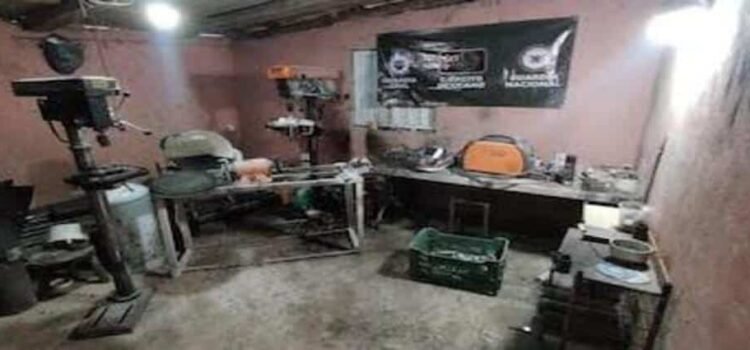 Aseguran bodega donde se fabricaban explosivos para dron en Michoacán
