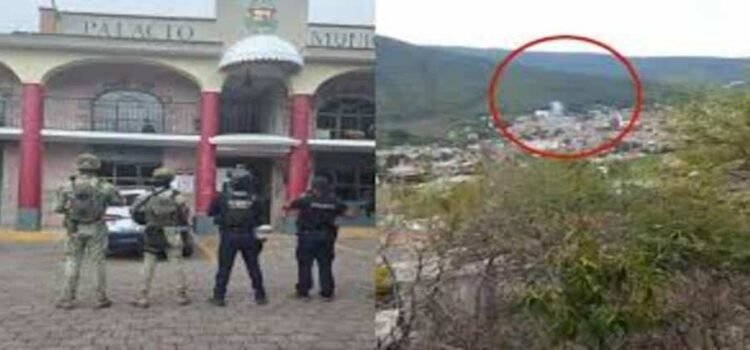 Atacan con drones explosivos la presidencia municipal de Juárez, Michoacán