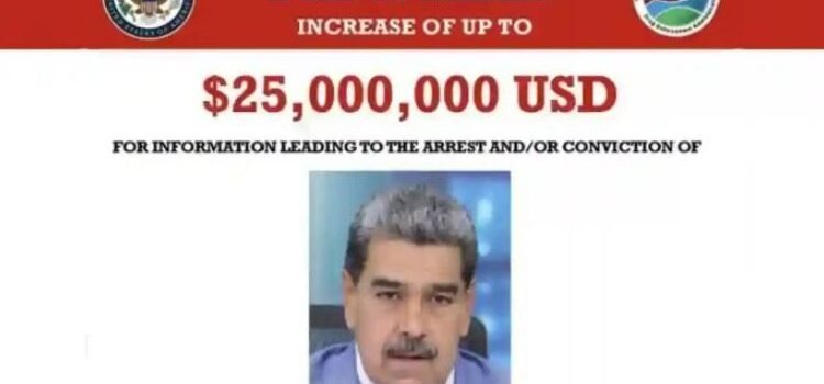 Ofrece la DEA 25 millones de dólares por la captura de Nicolás Maduro Ofrece la DEA 25 millones de dólares por la captura de Nicolás Maduro