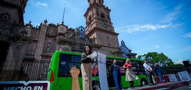 Inician pruebas de autobús eléctrico en Morelia