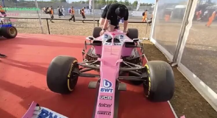 Arrestan a tres  influencers por vandalizar monoplaza de Checo Pérez