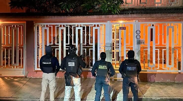 Asegura FGE 3 mil dosis de narcóticos y detuvo a 7 personas en Morelia