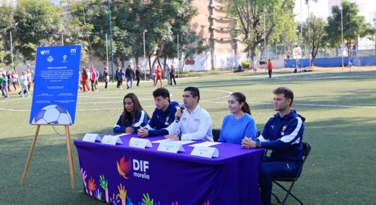 DIF Morelia y Club de Fútbol Valencia impulsarán la detección de talento en niñas y niños