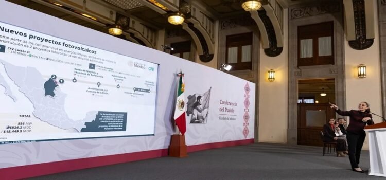 Sheinbaum anuncia inversiones por más de 12 mil mdd en energía eléctrica a partir de 2026